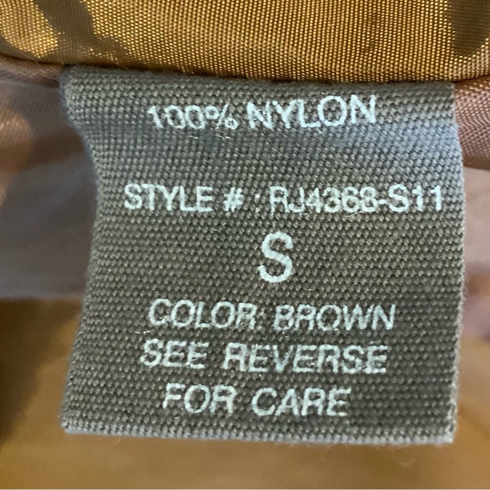 Ryu Women's Ruffled Mini Tiered Dress Size Small Brown 3/4 Sleeves Belted V-Neck - Picture 14 of 15